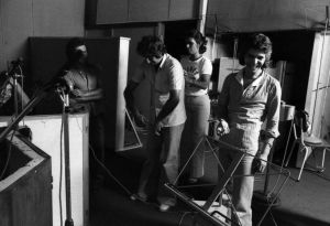 Un momento en la grabación de La leyenda del tiempo (Foto; Mario Pacheco)